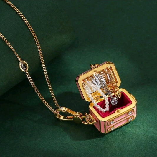 Pink jewelry box